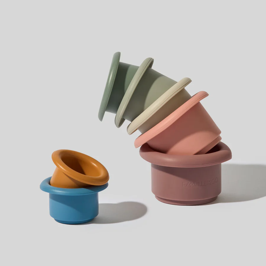 Famille on the Go - Jeux empillable en silicone